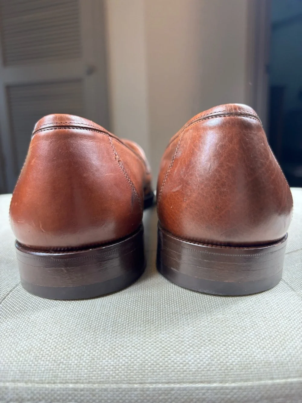 Florsheim Imperial Benedict Tassel Loafers Brown Leather Made Italy Men’s 8D